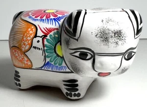 Sparschwein mexikanische Tonkeramik klein handbemalt Made in Mexico - Bild 1 von 11