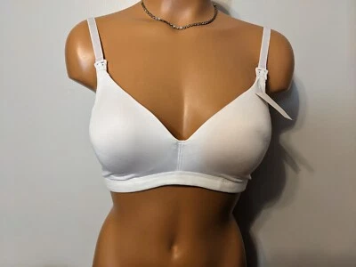 Nursing Foam Wirefree Sling Bra , White, US3002, Size Small - Imagem 1 de 4