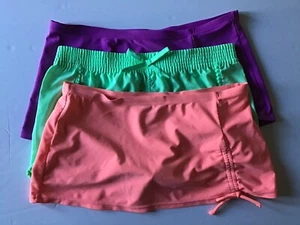 Girls Zero Xposur Swim Cover Ups Size Large 14 Lot of 3 Skirts Shorts Purple - Picture 1 of 12