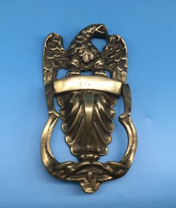 Llamador de puerta antiguo águila latón, bonito detalle, pesado, ¡bonito! - Imagen 1 de 6