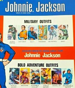 1972 JOHNNIE JACKSON 8" mego action figure -- FROGMAN NAVY WESTERN - Shirt Pants