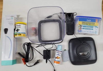 Pequeño acuario y suministros-Filtro, calentador, aspirador de grava, kit de prueba de agua Foto 1 de 4