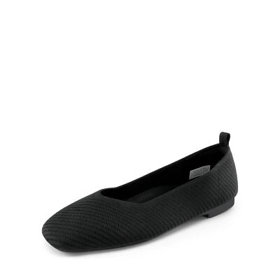Sapatos sociais femininos slip on biqueira quadrada confortável slip on casual sapatos baixos - Imagem 1 de 2