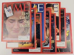 9x Mixed Lot Time Magazine Issues From 1994 1996 1990's VTG Advertisements Ads - Imagen 1 de 22