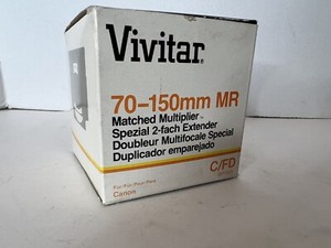 Vivitar 70-150mm MR Matched Multiplier for canon New In Box Vintage