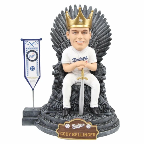 Cody Bellinger Los Angeles Dodgers Game of Thrones Iron Throne Bobblehead MLB Cover