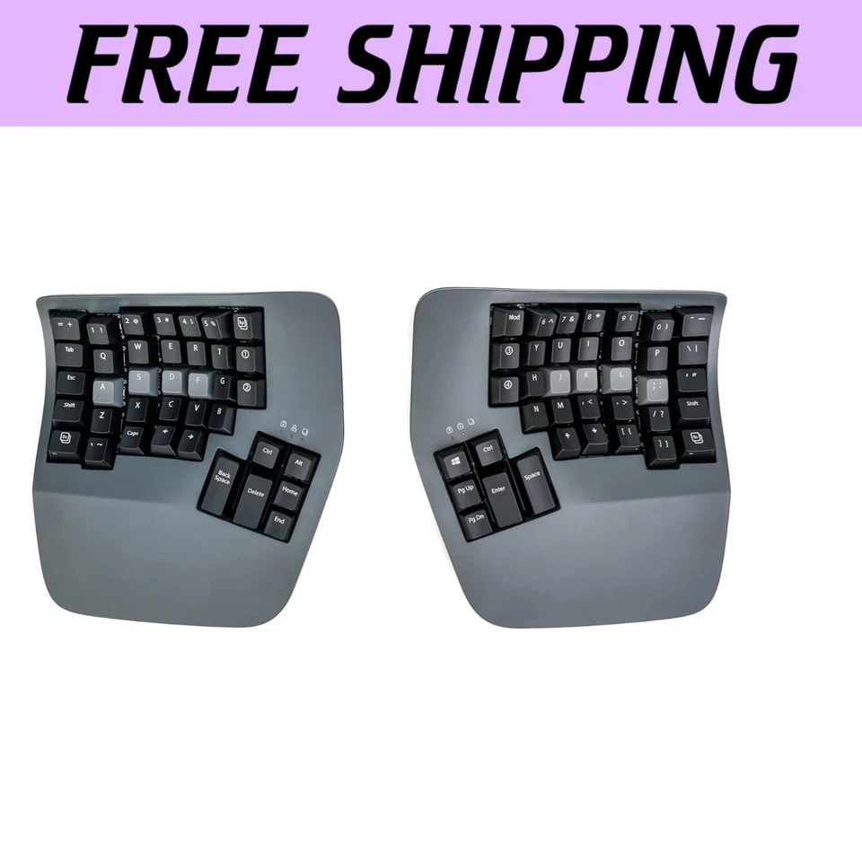 Fully Programmable Ergonomic Split Keyboard with Adjustable Tenting - Bluetooth - Image 1 of 4