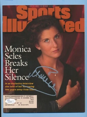 MONICA SELES Signed Autographed 1995 Sports Illustrated SI Magazine - JSA COA - Image 1 of 2
