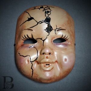 Scary Baby Doll Mask Halloween Face Mask Creepy Horror Masquerade Mask