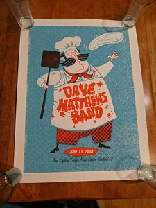 Póster de Dave Matthews Band 13 de junio de 2008 Hartford, Ct - Imagen 1 de 4