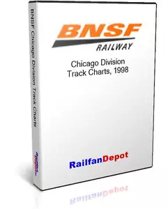 BNSF Chicago Division Track Chart 1998 - PDF auf CD - RailfanDepot - Bild 1 von 2