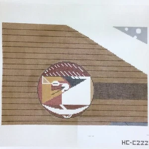 Handpainted Needlepoint canvas Charley Harper SALE Cozy Chipmunk 13 ct 9 x 13.5 - Picture 1 of 2