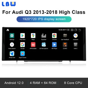 Android Car GPS Stereo Auto Wifi Wireless Carplay For Audi Q3 2013-18 High Class - Picture 1 of 12