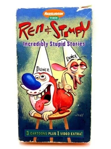 Ren & Stimpy Incredibly Stupid Stories VHS w/ Sleeve Nickelodeon Video - Bild 1 von 6
