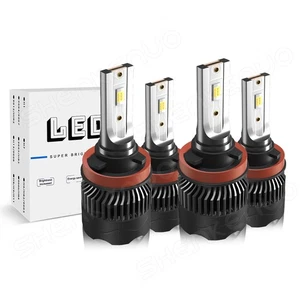 For Nissan Sentra 2013-2025 LED Headlight High/Low Beam Bulbs Combo 4x - Picture 1 of 38