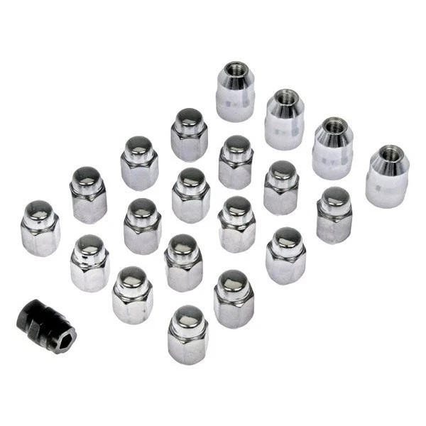 For GMC K2500 Suburban 79 Chrome Cone Seat Acorn 2-Pc Lug Wheel Installation Kit Foto 1 de 2