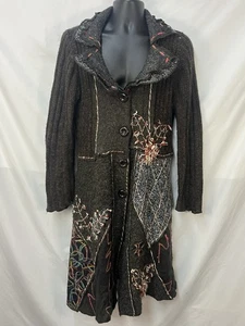 CÁRDIGAN PLUMERO TEJIDO RETAZOS ÁNGEL BONITO VINTAGE Y2K L HADA CAPRICHOSA - Imagen 1 de 13