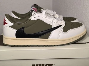 Nike Air Jordan 1 Low x Travis Scott medium olive DM7866-200 EU 43 Sneaker / NEU - Bild 1 von 20