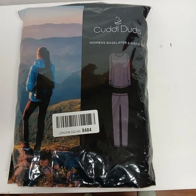 Cuddl Duds Mujeres Púrpura/Ciruela 2 Piezas Manga Larga Top Pantalones Capa Base Conjunto XXL NUEVO Foto 1 de 4