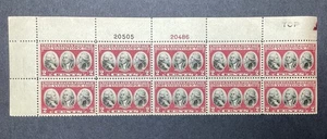 United States Stamps 1931 #703 Washington Yorktown MNH OG Plate # Block of 10 - Picture 1 of 2