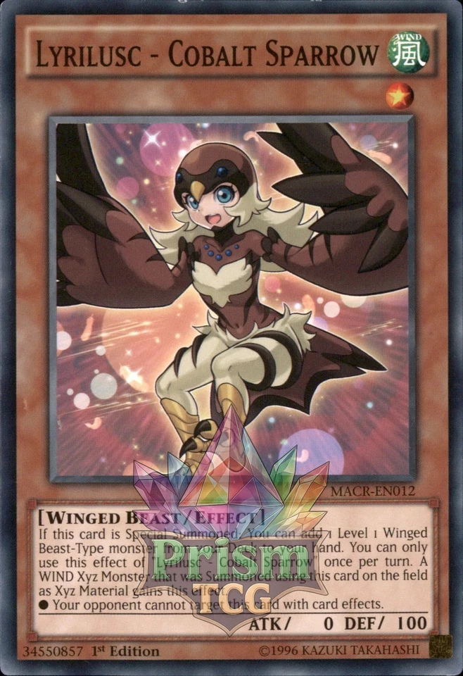 1st Ed Lyrilusc - Cobalt Sparrow MACR-EN012 Yugioh - Image 1 of 1