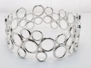 Links of London 20/20 bangle wide bracelet sterling silver new SMALL assay - Picture 1 of 11