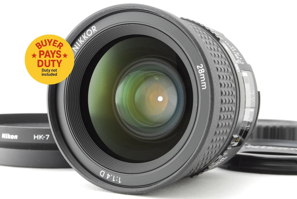 [ Casi Mint ] Nikon Af Nikkor 28mm F/1.4d Gran Angular Auto Focus Lente De Japón - Imagen 1 de 4