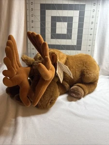 Vintage DAKIN MILES the MOOSE PLUSH - Lou Rankin Friends 15" Stuffed Animal Toy - Picture 1 of 4