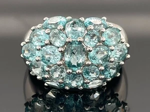 RING GR. 18 (CA.56) AUS 375/- WG MIT ZIRKON FACETTENREICH SCHMUCKJAGD - Bild 1 von 3