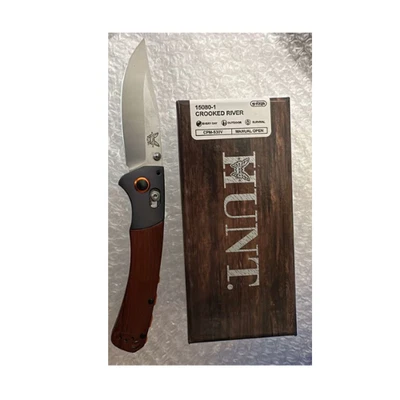 -Clásico Mini Cuchillo Plegable Madera Estabilizada Nuevo Hecho en Banco 15085-1 Caja Nueva Foto 1 de 3