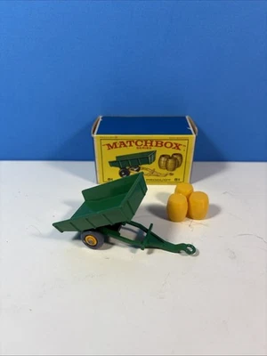 Matchbox Lesney No. Remolque de volteo John Deere 51 verde volquete diecast vintage Foto 1 de 4