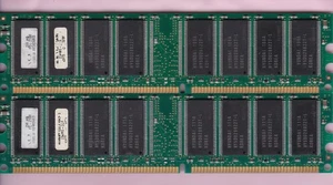 512MB 2x256MB PC-2100 DDR-266 KBYTE ALPHA OMEGA HYUNDAI DDR1 Ram Memory Kit DIMM - Picture 1 of 2