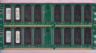512MB 2x256MB PC-2100 DDR-266 KBYTE ALPHA OMEGA HYUNDAI DDR1 Ram Memory Kit DIMM - Image 1 of 2