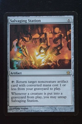 Magic The Gathering MTG SALVAGING STATION Fifth Dawn LP Lightly Played - Image 1 of 2