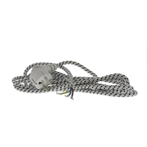 3m Bügeleisenanschlussleitung Kabel für Bügeleisen 3x0,75mm Textilummantelt - Bild 1 von 6
