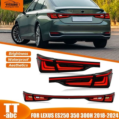 5PCS Smoke LED Tail Lights For Lexus ES350 ES300h 2013-2018 Rear Lamp w/ LED DRL - Image 1 of 4