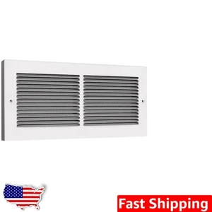 Durable 24" x 6" White Plastic Air Grille - Effortless Installation & Style - Picture 1 of 2
