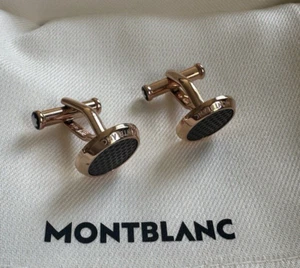Montblanc Meisterstuck Cufflinks Gold RRP £355 60GB - Bild 1 von 15
