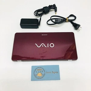 SONY VAIO Type P VGN-P70H garnet red Intel Atom Z520 RAM 2GB Japan - Afbeelding 1 van 24