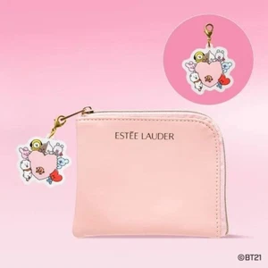 ESTEE LAUDER x BT21 Limited Edition Pouch with Charm Not for Sale Cosmetic Pouch - Picture 1 of 3