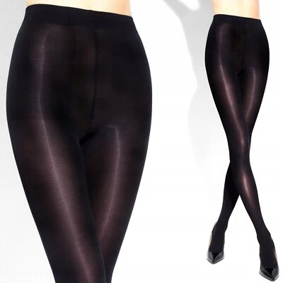 SATIN SHINE Strumpfhose 40 DEN Schwarz GLANZ&GLATT  leicht glänzend S-XL  - Bild 1 von 2