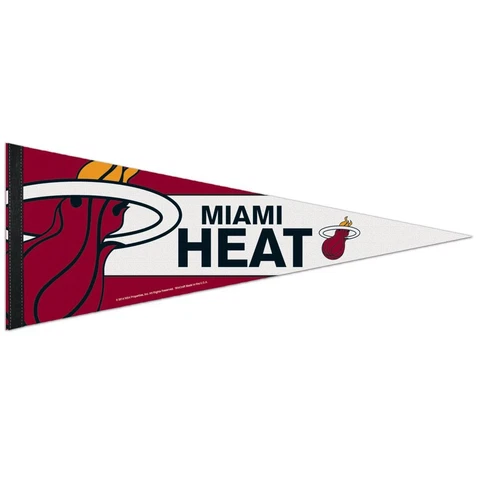MIAMI HEAT ROLL UP PREMIUM FELT PENNANT 12"x30" NEW WINCRAFT 🔥 Cover