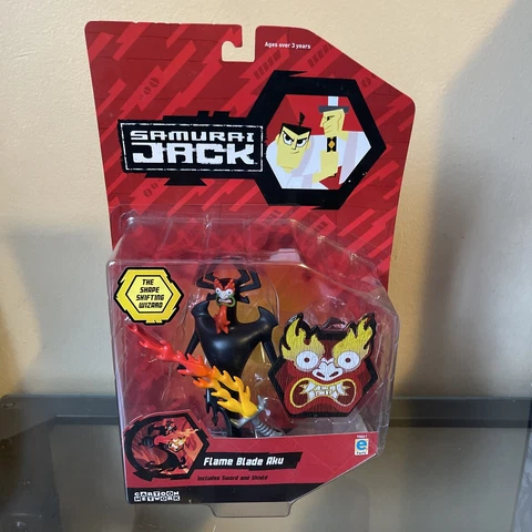 Samurai Jack Flame Blade Aku Sealed Box In Ok Shape Some Dents Look At Pictures Cover