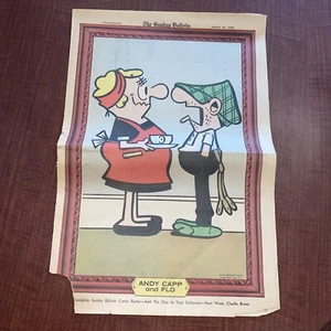 1968 Philadelphia Sunday Bulletin Andy Capp und Flo Comics Poster 22” x 15” - Bild 1 von 3