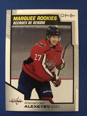 2020-21 O-Pee-Chee Marquee Rookies #639 Alexander Alexeyev Washington Capitals - Image 1 of 2