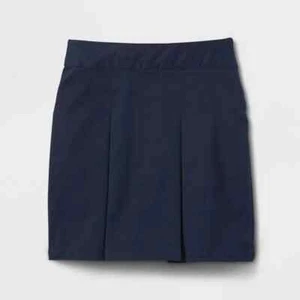 Girls' School Uniform Pleated Twill Skort Skirt Navy Voyage size 14, 14 PLUS - Picture 1 of 7