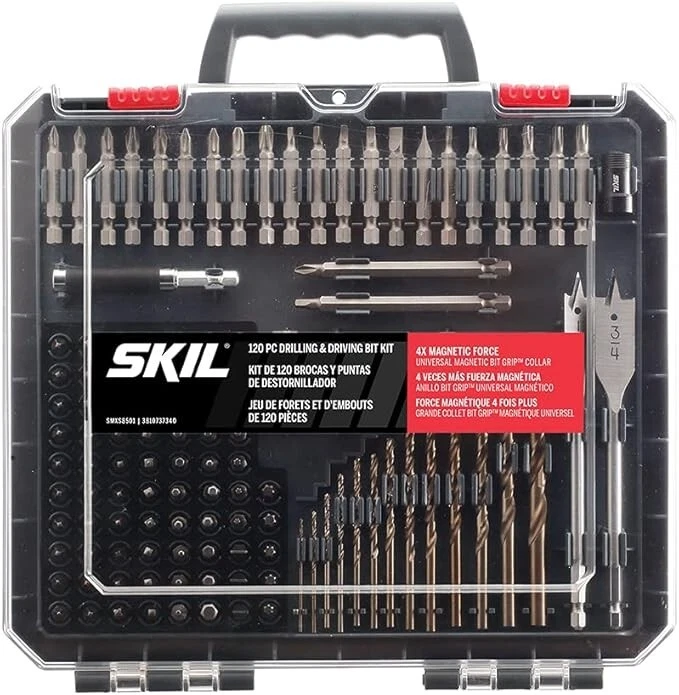 SKIL 120-Piece Drilling & Driving Set with Bit Grip SMXS8501 2" Power Drill Bit - Image 1 of 2