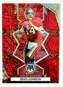 2022 Panini Mosaic Brad Johnson RED Sparkle Prizm Card #188 SSP Buccaneers! - Bild 1 von 3