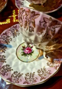 Roxy China Teetassen mit Untertassen - Bild 1 von 8