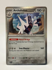 Archaludon 107/142 Holo Rare - Pokemon TCG Stellar Crown - Near Mint - Picture 1 of 2